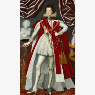 Portrait of the courtier Lord Buckingham at the Jacobean court